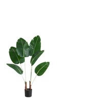Set Kombinasi Pohon Simulasi Buatan Fiddleleaf Opive Banana Mewah PE untuk Lanskap Taman Rumah Restoran Rumah Tangga Anti UV