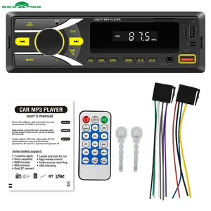 Bestree 2023 new model cheap price single 1 din car radio mp3 player with BT hands free calling DC12V USB charging car stereo