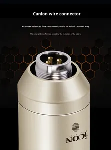 Microphone à condensateur à large diaphragme professionnel ICON <span class=keywords><strong>AiKen</strong></span> Pro Audio M1 pour diffusion en direct, enregistrement et diffusion - Product Image 5
