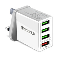Pengisi Daya Dinding Cepat US EU PD 18W QC3.0 USB C 20W Adaptor Daya Dilindungi OVP dengan Output 5V/3A