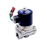 Basse pression 3/8 "1/2" 3/4 "1" 1-1/4 "1-1/2" 2 "en acier inoxydable NC 2/2 électrovanne d'eau AC220/110/24V DC24/12V