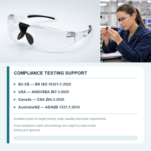 <span class=keywords><strong>Gafas</strong></span> <span class=keywords><strong>de</strong></span> <span class=keywords><strong>Seguridad</strong></span> Transparentes Envolventes al por Mayor, Lentes Protectoras Industriales con Lente Panorámica y Almohadillas Nasales Suaves - Product Image 6