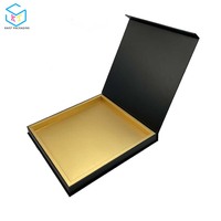 Magnet verschluss Schokolade Geschenk box mit Gold Hot Stamp, anpassbare Luxus verpackung für Pralinen Kekse Snacks