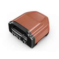 Four à pizza électrique italien portable de 13 pouces, nouveau style, 450 degrés, minuterie, multifonction, pour intérieur/extérieur