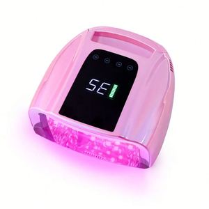 Lámpara de Uñas UV LED Recargable de Alta Potencia de 96W Secador Inalámbrico para Esmalte en Gel con Tratamiento de Luz Roja y Material de Plástico - Product Image 5