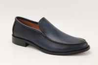 Chaussures de luxe personnalisées en cuir patiné à la main marron cognac, à enfiler, avec talon bas, pour hommes matures, semi-formelles