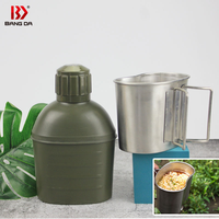 Aventure en milieu sauvage Camping et alpinisme Cadeau Bouilloire Design classique Tasse et bol isolés sous vide en acier inoxydable