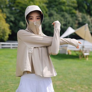 <span class=keywords><strong>Vêtements</strong></span> de <span class=keywords><strong>protection</strong></span> solaire d'extérieur pour femmes Veste ultra-légère à bord amovible UPF 50 + <span class=keywords><strong>UV</strong></span> pour femmes - Product Image 2