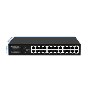 24*10/100/1000M RJ45 Ports 48G Internet Switch supports VLAN, Default, Extend three modes