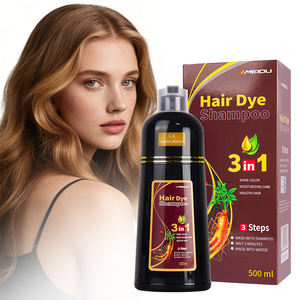 Shampoo colorant capillaire 3 en 1 nourrissant et fortifiant, teinture instantanée brun doré - Product Image 1