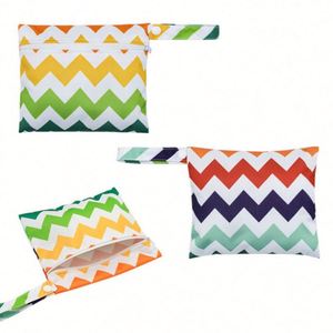 Serviettes hygiéniques réutilisables personnalisées avec logo, mini lingettes humides, coussinets mammaires, 7x5,5 pouces, sac à fermeture éclair pour couches de bain, cadeaux promotionnels - Product Image 2