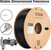 ESUN-Filament ASA noir résistant aux intempéries, pièces fonctionnelles d'extérieur, tiges en plastique pour imprimantes 3D, 1kg, 1.75mm