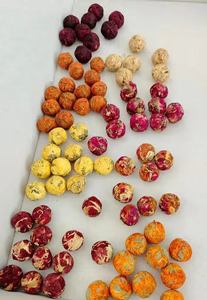 Pack de 8 pièces Boule à thé en fleurs sèches naturelles Tubes en verre Thé de santé <span class=keywords><strong>pour</strong></span> hibiscus rose comprenant des infusions florales variées - Product Image 2