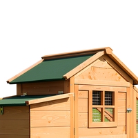Poulailler en bois massif de luxe, grand, préfabriqué, écologique, résistant aux intempéries, pour l'extérieur, personnalisable