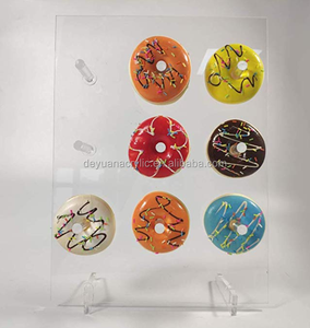Acrílico Donut Pared <span class=keywords><strong>Soporte</strong></span> de exhibición en la mesa de cristal claro hecho a mano porta Donut - Product Image 2