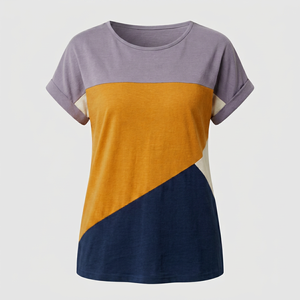 Nueva Llegada, Servicio OEM, Precio Razonable, Último Diseño, Ropa Casual, Camiseta de Manga Corta para Mujer, Diseño Sólido, Estilo Urbano - Product Image 1