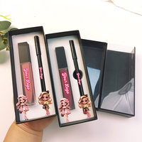 Kit de Maquillage Lèvres 2-en-1 DIY : Crayon Mat et Gloss Brillant – Vente en Gros, Logo Personnalisé, Gloss Liquide Scintillant