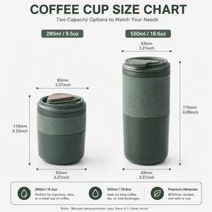 Custom logo 280m 550ml Stainless Steel <b>Coffee</b> Tumbler BPA Free Travel Mug for Office and Outdoor - Product Image 3