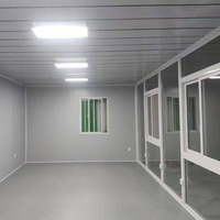 Maison conteneur à 2 étages, maison de luxe préfabriquée, maisons préfabriquées démontables en kit 20ft 40ft pour chambre ou dortoir