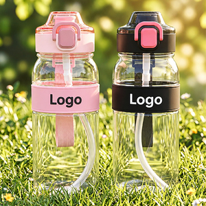 ขวดน้ำพลาสติกแบบพกพา ปราศจากสาร BPA พร้อมหลอดดูดแบบพับได้ เหมาะสำหรับเดินทาง ท่องเที่ยวกลางแจ้ง และกิจกรรมเดินป่า ใช้ได้ทั้งผู้ชายและผู้หญิง - Product Image 5