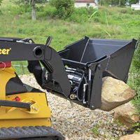 Harga Grosir Aksesoris Skid Steer Loader Multifungsi 4 in 1 Bucket