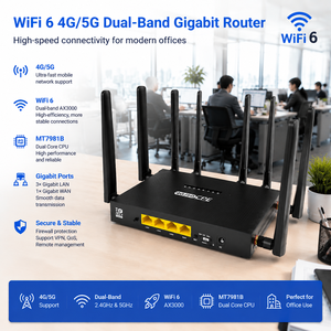 Fabricante Profesional de Routers Inalámbricos, Servicio OEM/ODM, Router CPE 5G 4G LTE WiFi de Doble Banda, Chipset MT7981B, OpenVPN, 802.11ax, IoT - Product Image 1