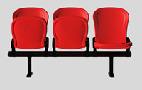 Vente chaude Intérieur Extérieur Lieu Stade Escamotable En Aluminium Mobile Tribune Banc Bleacher