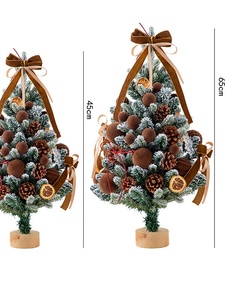 Kit Albero di Natale Fai-da-Te di Alta Qualità, Piccolo e Fatto a Mano, con Decorazioni di Neve, Pigne e Mini Ornamenti Luminosi - Product Image 5