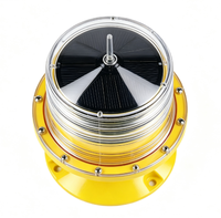 Lumière de bordure de piste solaire LED GS-JC/PB, lumière blanche/blanc-jaune à 360 degrés pour aéroport, hélicoptèreport