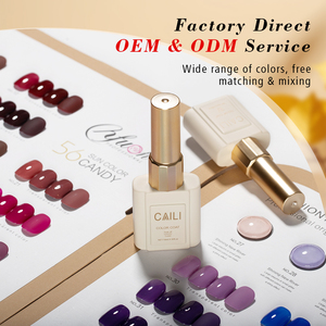 Set de 56 Esmaltes de Gel en Caja con Amplia Gama de Colores, Combinación Gratuita, OEM, Profesional, para Salón, Venta al Por Mayor, Suministros de Uñas Personalizados de Fábrica - Product Image 2