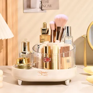 Plastic Clear 360 Rotating Makeup Storage Organizer Cosmetic Make Up Box Multipurpose