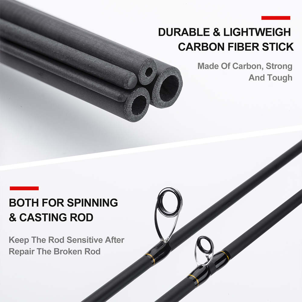 Carbon Fiber Reparaturset fr gebrochene Angelruten, 0.9 m, 60g
