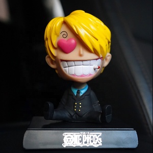Figura de coche de One Piece Zoro y Chopper con cabeza oscilante, adorno de mesa Kawaii para interior de coche, juguete para niños, regalo - Product Image 3