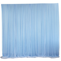 Polyester Épais 3*3m Décoratif Fond De Scène De Mariage Fenêtre Chaîne Tissu Maille Voiles Rideau Décoration De Mariage Fournitures