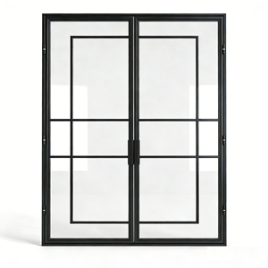 Portes intérieures en verre modernes de qualité stable, portes intérieures sur mesure, portes intérieures en verre cannelé et en acier - Product Image 5
