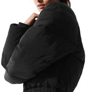 OEM Branding Service Printing Windproof Luxury Trendy Winter Plus Size Thick Warm Coats for Women - Product Image 5