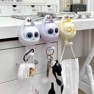 ganchos adhesivos creativos lindo gato guiño ganchos lindo animal doméstico ganchos para abrigo bufanda sombrero llave - Product Image 5