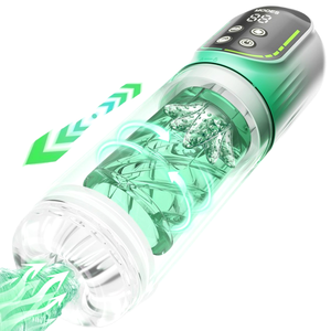 Masturbatore Maschile Automatico con Riscaldamento ad Acqua, Telescopico, Rotante, Doppia Vibrazione, Aspirazione, Display Digitale, Coppa Elettrica per Stimolazione Maschile - Product Image 1