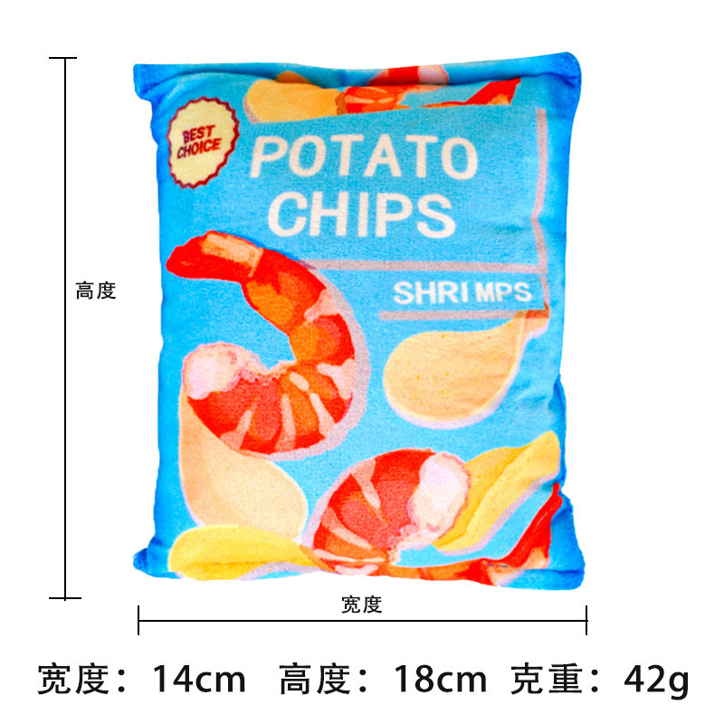 Patatas fritas sabor camarón azul