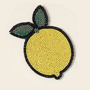 Nouveauté créative, ensemble de sous-verres à thé faits à la main, design moderne, tapis d'isolation thermique en perles de riz aux fruits, <span class=keywords><strong>mat</strong></span>ériau en verre de 5mm d'épaisseur - Product Image 6