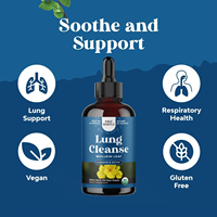 Échantillon gratuit de gouttes de feuilles de molène de marque privée Vitamines liquides par voie orale Suppléments à base de plantes Nettoyer les poumons Gouttes liquides de feuilles de molène