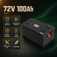 Baterai Golf Cart JREPOWER Rechargeable 72v 100Ah Lithium Ion LiFePO4 dengan BMS Terintegrasi 24 Sel 6000 Siklus