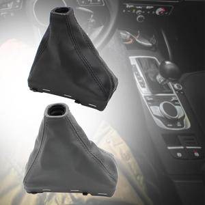 Audi A3 A4 A5 A6 C6 Q5 Q7 in pelle copri guaina del cambio per stivali per Jetta 5 e 6 velocità nero - Product Image 4