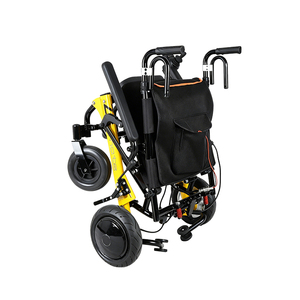 <span class=keywords><strong>Fauteuil</strong></span> roulant <span class=keywords><strong>électrique</strong></span> pliable facilement avec cadre en alliage d'aluminium, batterie au lithium portable réglable DC24V 12Ah, capacité de 100 kg, certifié CE - Product Image 5