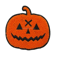 Écusson de serviette de broderie personnalisé Écusson chenille Écussons d'impression par transfert de chaleur Logo de marque OEM Étiquette brodée en 3D colorée sur les vêtements