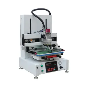 Factory hot sales pneumatic semi automatic flat vertical screen printer silk screen printing machine