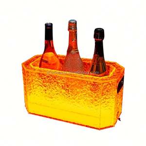 Party Picnic Cooling Acrylic Led Illuminated Rechargeable Ice <b>Bucket</b> for Beer <b>champagne</b> - Product Image 6