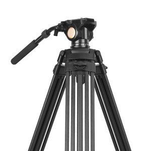 Qzsd Q880C Chuyên Nghiệp Sợi Carbon Máy Ảnh <span class=keywords><strong>Tripod</strong></span> 158 & 193Cm Kính Thiên Văn Chân Nhiệm Vụ Nặng Nề 10Kg Tải Đứng Cho Vlogging - Product Image 5