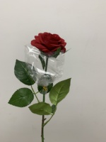 Hochwertige Rote Rosen Künstliche Blumen Realistische Rosen-Arrangements mit Stielen im Großhandel für Hochzeit Valentinstag Heimdekoration
