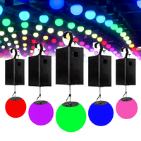 Nouvelles Lumières de Plafond Cinétiques LED RGBW pour Scène de Club, en Alliage d'Aluminium, Contrôle DMX512, Indice de Protection IP33, Lumière du Jour 5000K, Parc à Thème